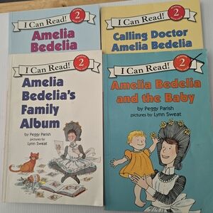 Amelia Bedelia Children's Books I can Read with help, Level 2. Lot of 4 books